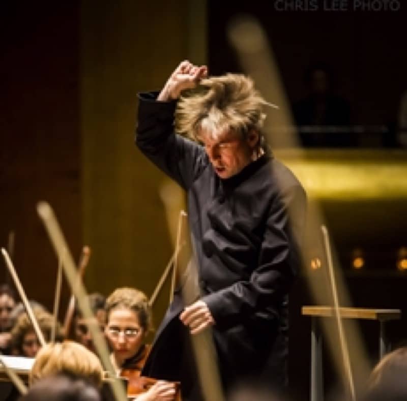 Esa-Pekka Salonen conducting the New York Philharmonic Photo: Chris Lee